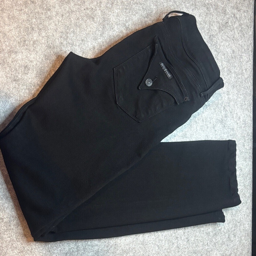 👖🖤 Hudson Black Straight Leg Jeans Size 32 👖🖤